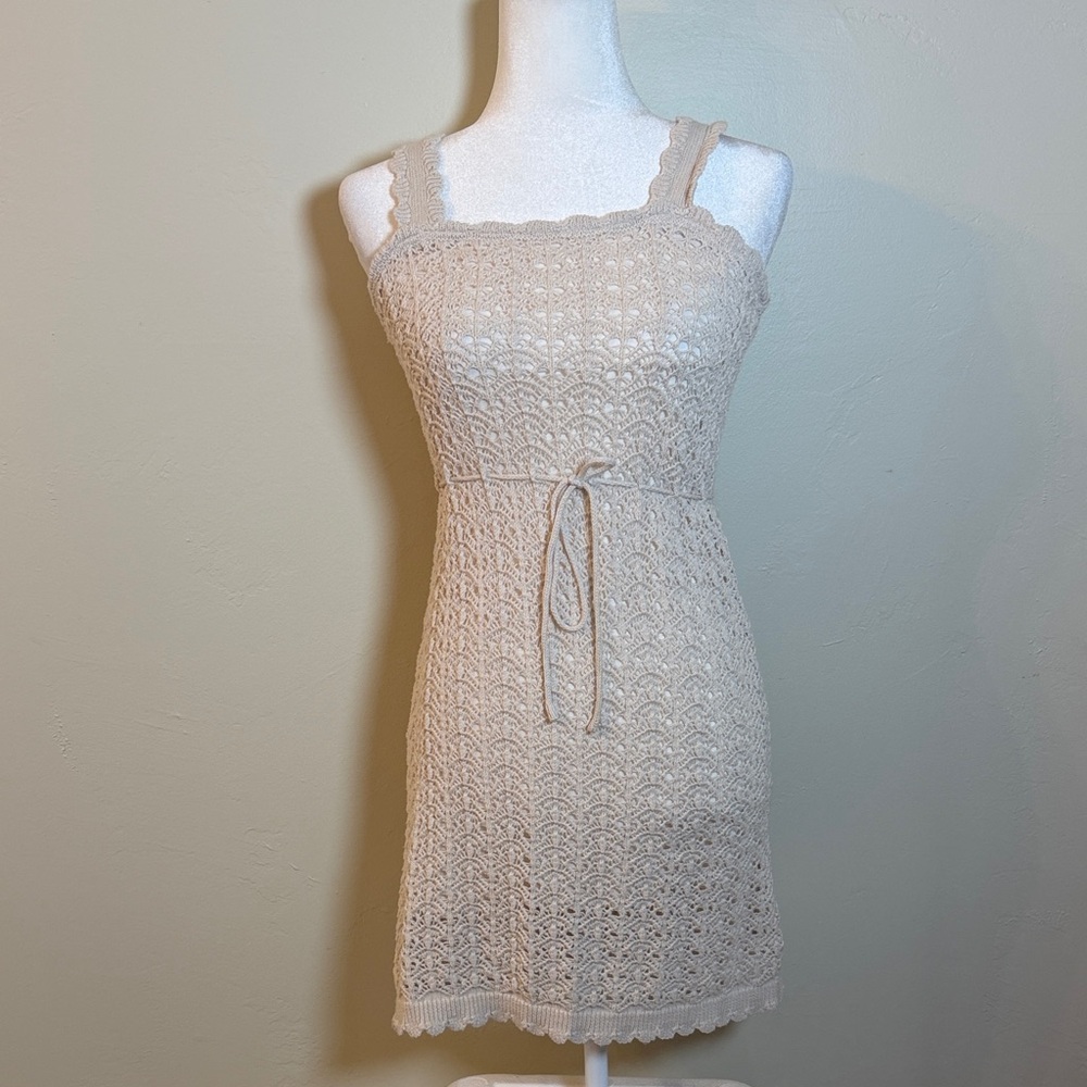 Jessica Simpson Women's Small Cream Knit Dress
